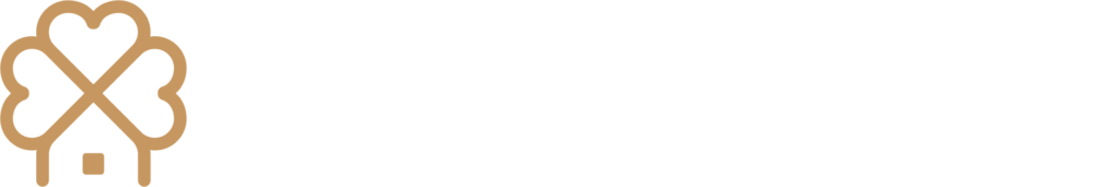 Klover byg logo hvid